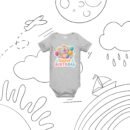 1st Birthday T-Shirt - Pastel Globe & Balloons - Baby Boy or Girl Birthday Outfit - Soft Cotton Toddler Tee - Keepsake Gift