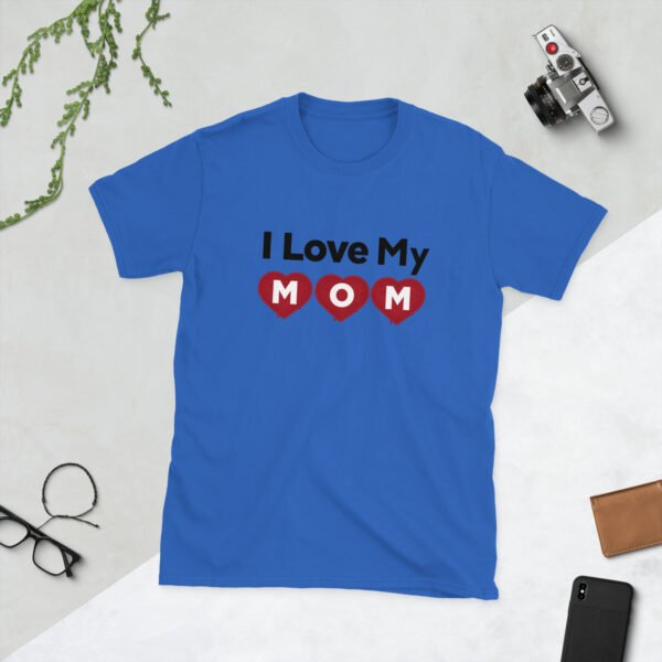 Mothers Day I Love My MOM T-shirt Women T-Shirt Top - Mama Tee, Mom Shirt, Mom Lover Top - Image 2