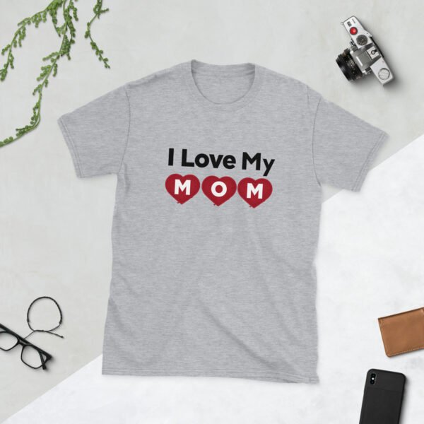 Mothers Day I Love My MOM T-shirt Women T-Shirt Top - Mama Tee, Mom Shirt, Mom Lover Top - Image 9