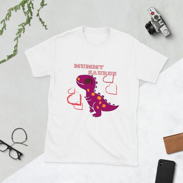 Mummy Saurus with baby dinosaurs, Mother's Day t-shirt.