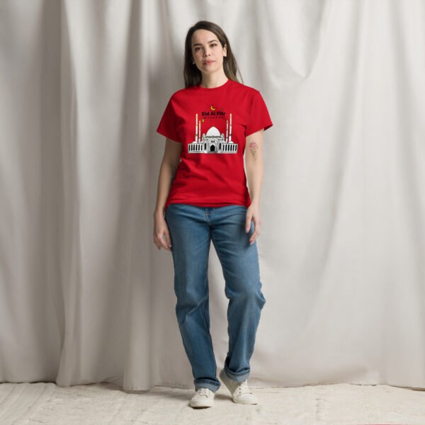 Personalized Eid Al-Fitr Mosque T-Shirt – Custom Islamic Eid Mubarak Tee , Muslim Festive Gift , Ramadan & Eid Outfit - Image 3