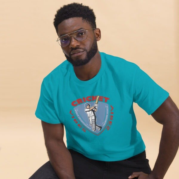 Cricket Vibes Men's Sports T-Shirt | Cricket Lover Tee, Batsman Graphic Shirt, Sports Fan Top - Image 10