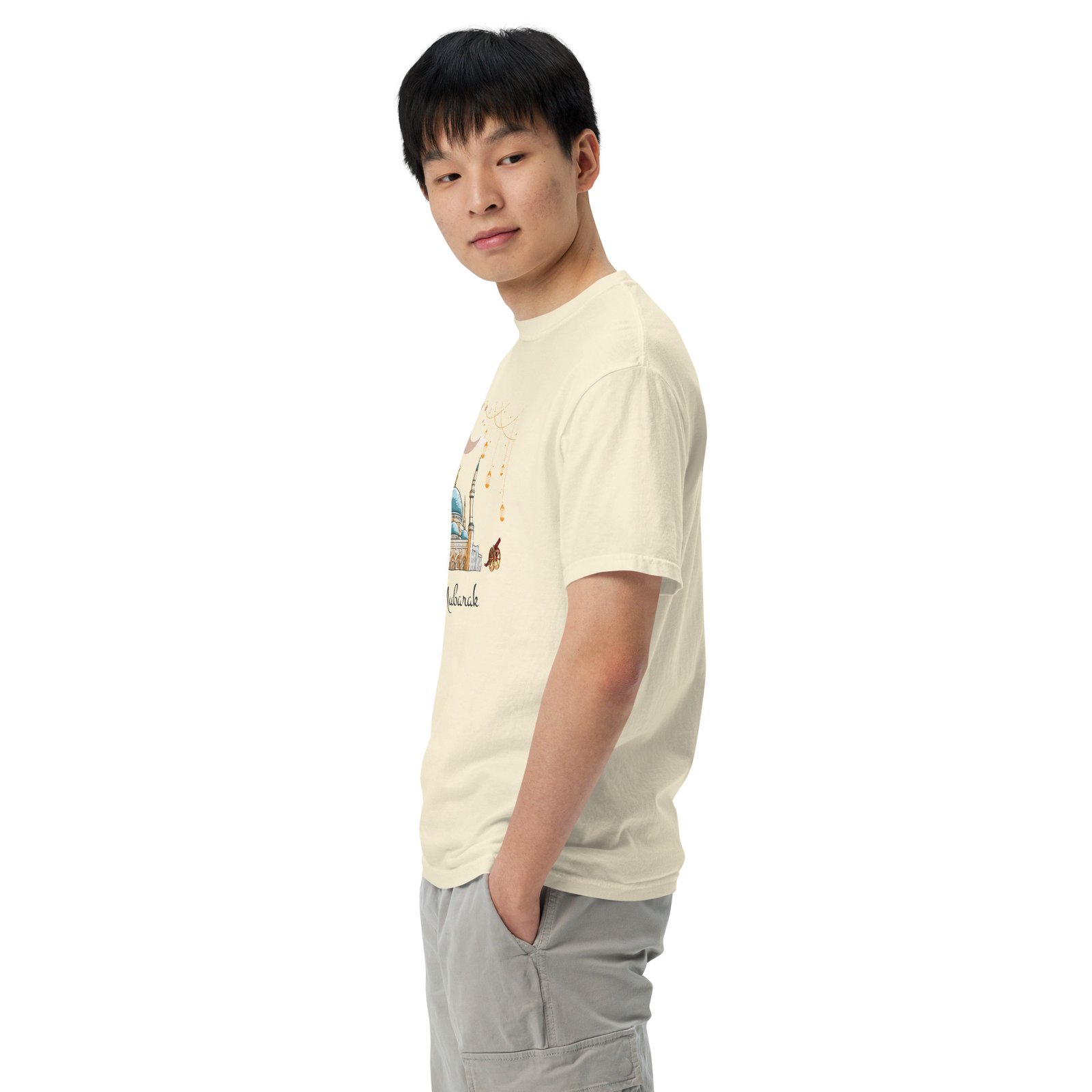 Eid Mubarak Unisex Garment-Dyed Heavyweight T-Shirt – Festive & Stylish Tee - Image 121