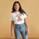 Women’s "Graduate Sister Class of 2025" T-shirt featuring a bold design, perfect for graduation celebrations and gifts for sisters.