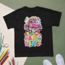 Pink Truck Birthday Shirt – Vintage-Inspired T-Shirt for Boys & Girls