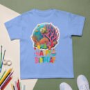 Kids wearing Ocean Theme Party Shirt with sea creatures