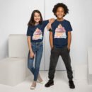 Whimsical Kids Birthday Cake T-Shirt Fun Floating Cake on a Cloud Perfect Gift for Boys & Girls Soft Cotton Tee for Parties & Celebrations