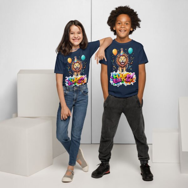 Cartoon Lion Kids T-Shirt – Adorable Animal Tee for Boys & Girls - Image 3