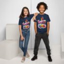 Kids birthday shirt with colorful balloons graphic