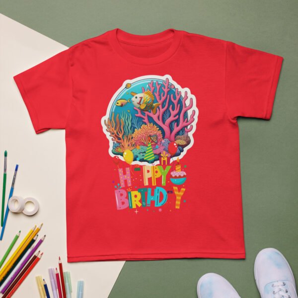 Ocean Theme Party Shirt – Fun Kids Birthday Tee with Sea Creatures - Image 6