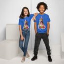 Tiger Theme Birthday Tee with cute cartoon tiger for kids