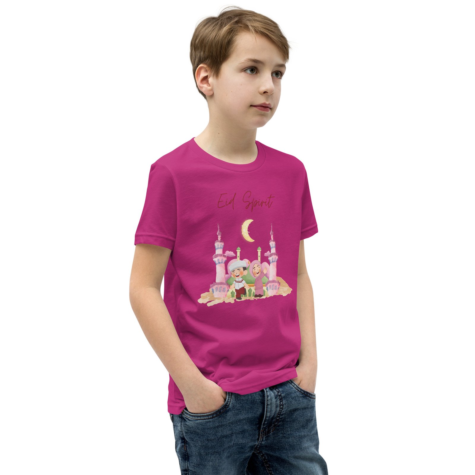 Eid Spirit Kids T-Shirt – Cute Islamic Festival Tee, Ramadan & Eid Gift for Children - Image 12