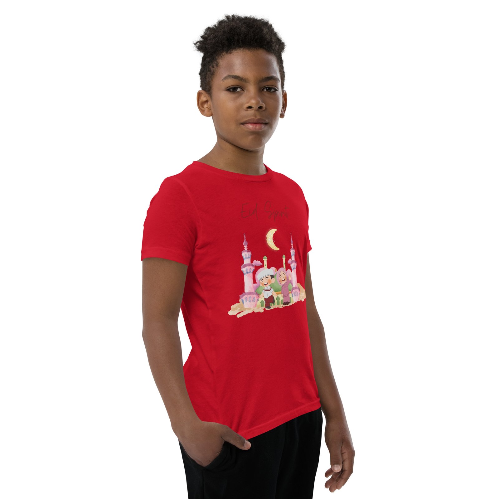 Eid Spirit Kids T-Shirt – Cute Islamic Festival Tee, Ramadan & Eid Gift for Children - Image 3