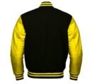 Plain Black Varsity Jacket Style