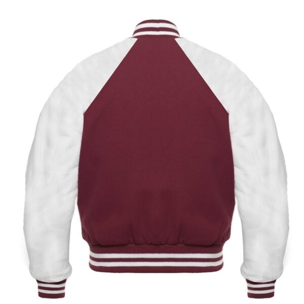 Maroon Varsity Reglan Jacket - Image 2