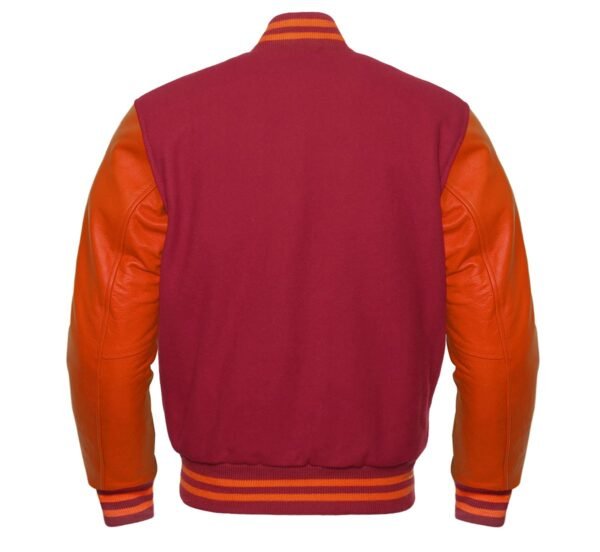 Premium Pink Jacket – Unisex Classic Varsity Style - Image 2