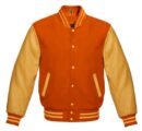 Orange Varsity Jacket – Bold, Bright & Stylish Choice