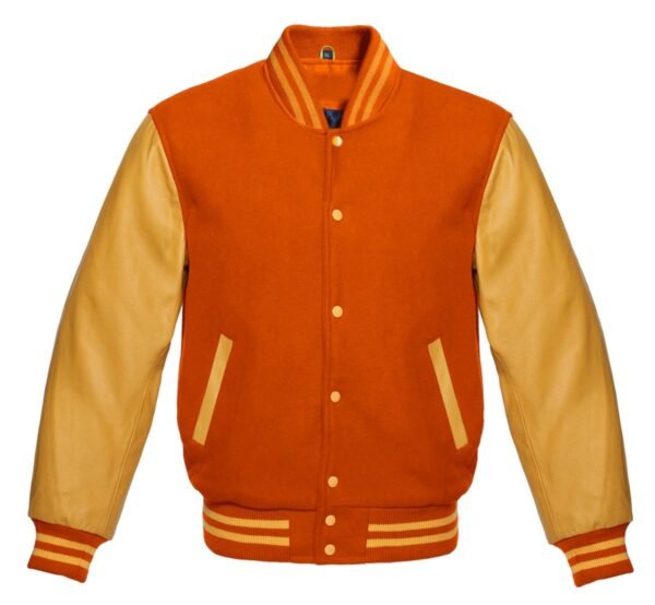 Orange Varsity Jacket – Bold, Bright & Stylish Choice