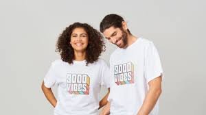 Nature-themed t-shirt featuring mountains and trees