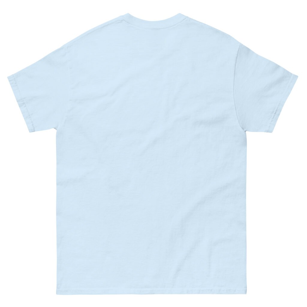Plain blue t-shirt representing buying t-shirts online at PK Hub