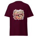 Maroon Women Classic Tee with floral “Mama” graphic – trendy casual t-shirt from pkhubofficial.com