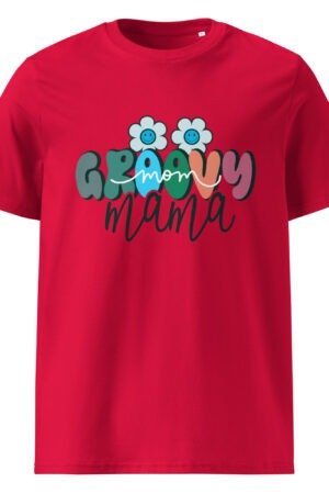 Retro Mom Shirt with groovy typography and vintage colors