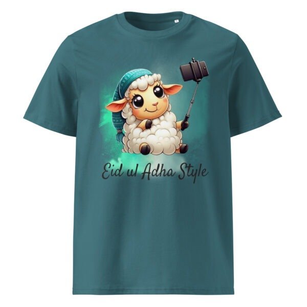 Trendy Eid T-shirt 2025 – Organic Ribbed Neck Design for Men & Women - Image 9