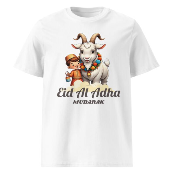 Men’s Eid Day Ribbed T-shirt with festive sheep print – Organic cotton Eid shirt from pkhubofficial.com