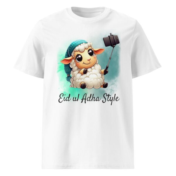 Trendy Eid T-shirt 2025 with ribbed neck design, organic cotton