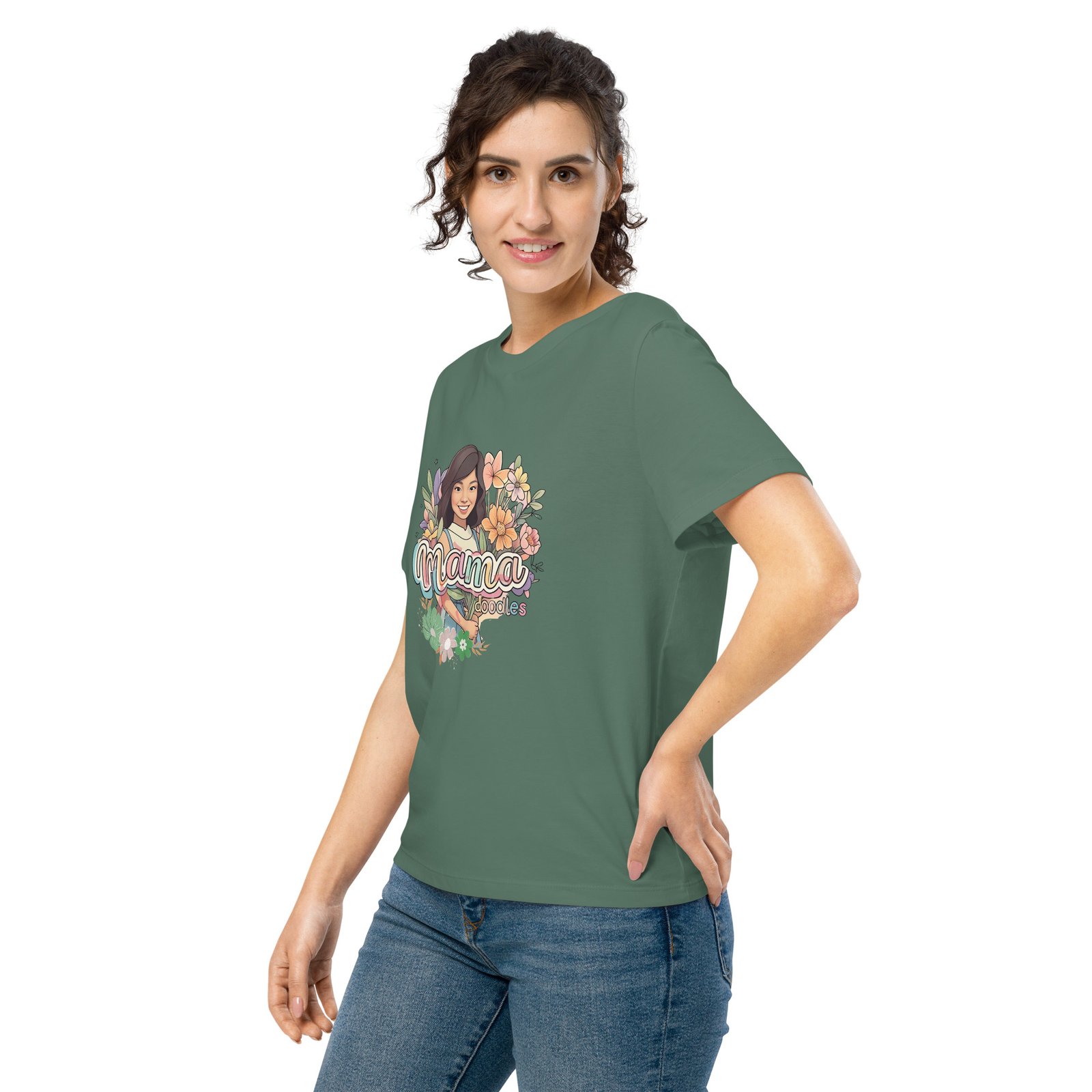 Women’s organic ribbed neck t-shirt - Image 11