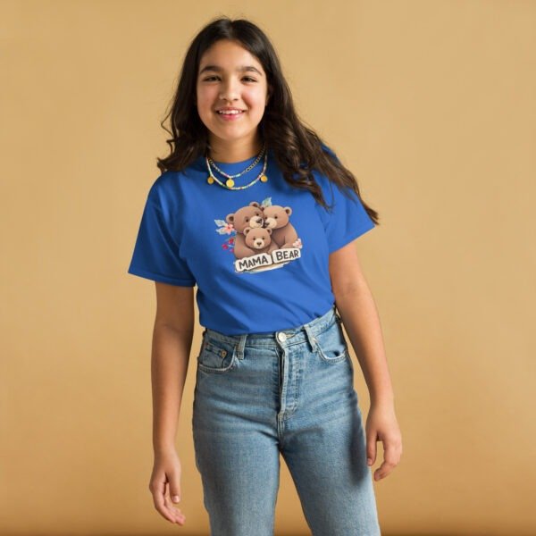 Mama's Boy Youth T-Shirt | Cute Bear Graphic Tee for Kids | pkhubofficial.com - Image 9