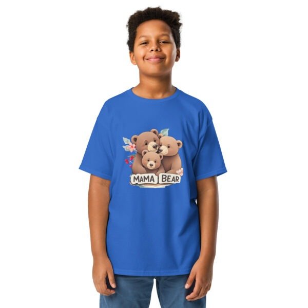 Mama's Boy Youth T-Shirt | Cute Bear Graphic Tee for Kids | pkhubofficial.com - Image 20