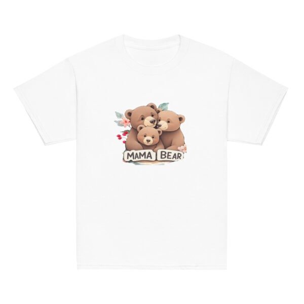 Mama's Boy Youth T-Shirt | Cute Bear Graphic Tee for Kids | pkhubofficial.com - Image 4