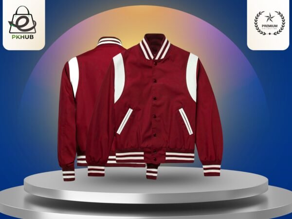 Red Strip Shoulder Satin Jacket