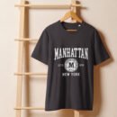 Manhattan NewYork Unisex organic ribbed neck t-shirt