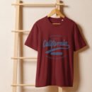 California Unisex organic ribbed neck t-shirt
