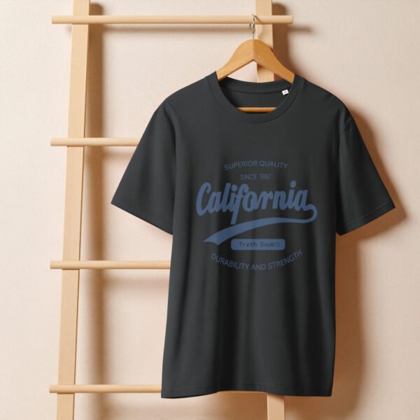 California Unisex organic ribbed neck t-shirt - Image 5
