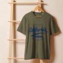 California Unisex organic ribbed neck t-shirt