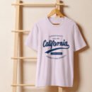 California Unisex organic ribbed neck t-shirt