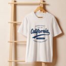 California Unisex organic ribbed neck t-shirt